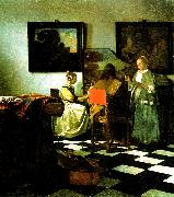 Johannes Vermeer The Concert painting